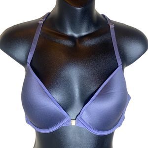 Thirdlove Bra Lace Racerback 36B/38A Purple Blue Front Clasp Bra